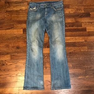 🌵Armani Exchange Bootcut Embroider Pockets Jeans